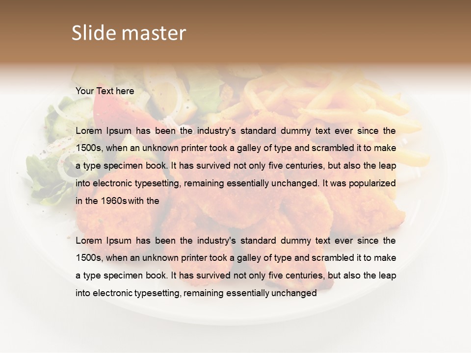 Meal Salad Restaurant PowerPoint Template