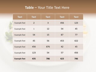 Meal Salad Restaurant PowerPoint Template