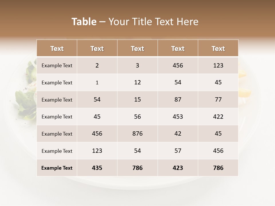 Meal Salad Restaurant PowerPoint Template