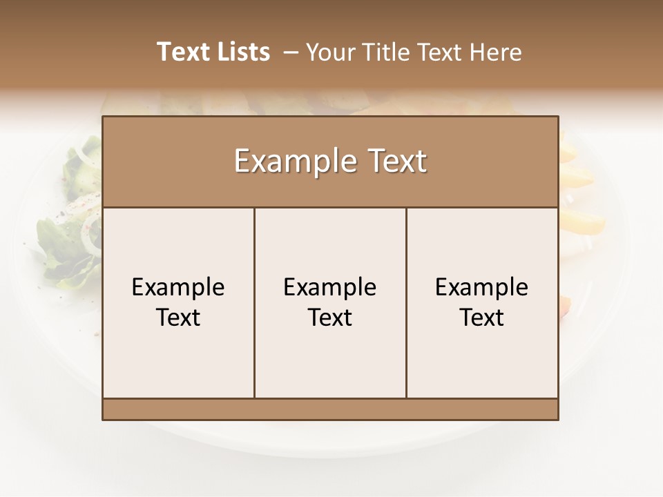 Meal Salad Restaurant PowerPoint Template