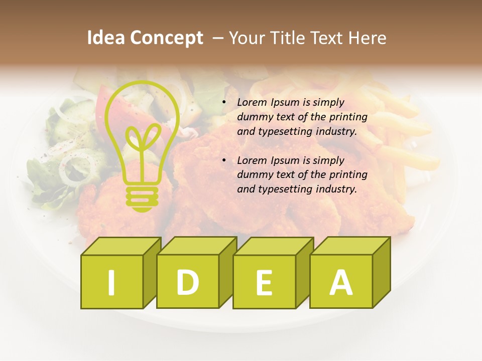Meal Salad Restaurant PowerPoint Template