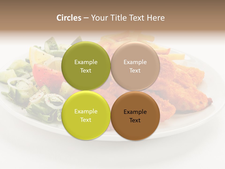 French Fries Plate Meal PowerPoint Template