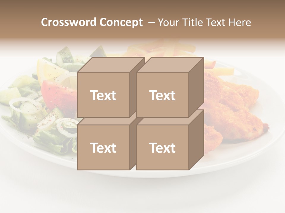 French Fries Plate Meal PowerPoint Template