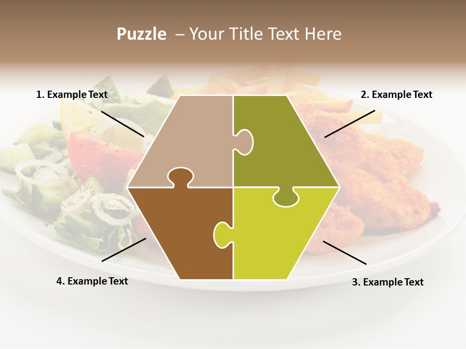 French Fries Plate Meal PowerPoint Template