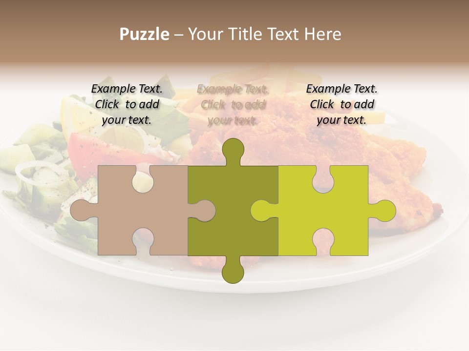 French Fries Plate Meal PowerPoint Template