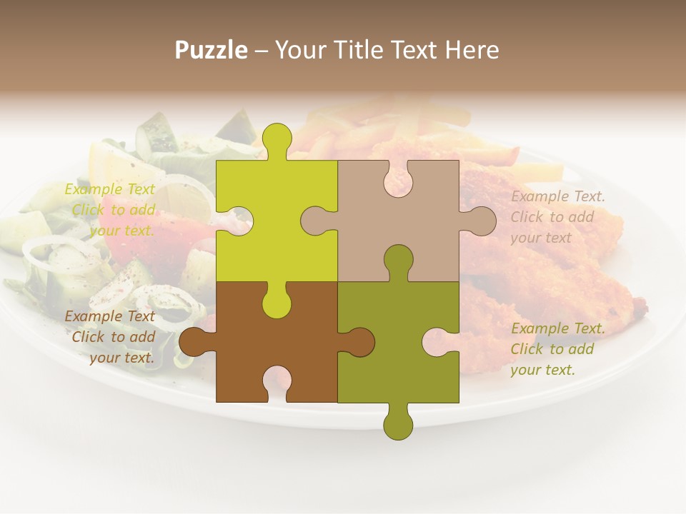 French Fries Plate Meal PowerPoint Template