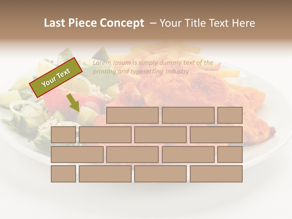 French Fries Plate Meal PowerPoint Template