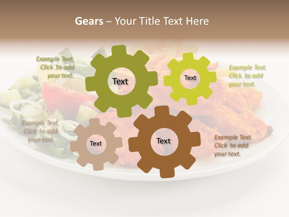 French Fries Plate Meal PowerPoint Template