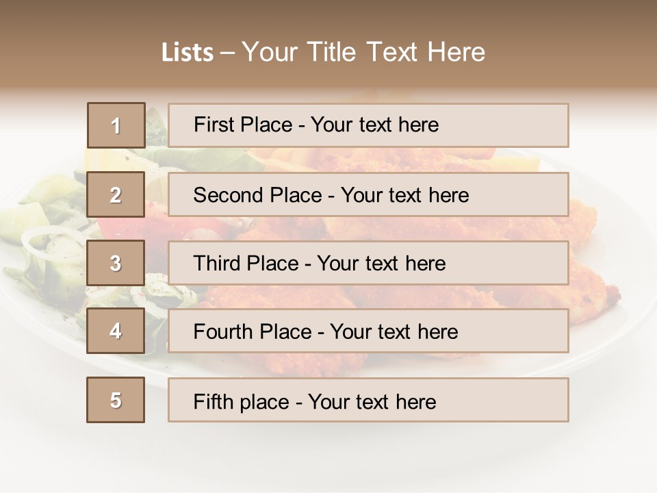 French Fries Plate Meal PowerPoint Template