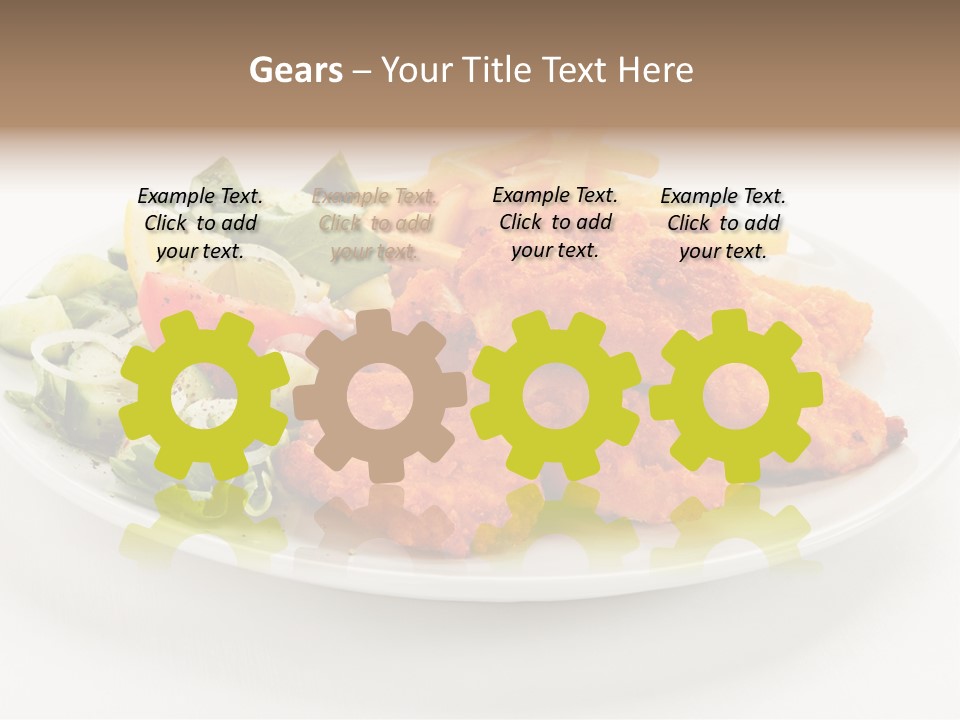 French Fries Plate Meal PowerPoint Template