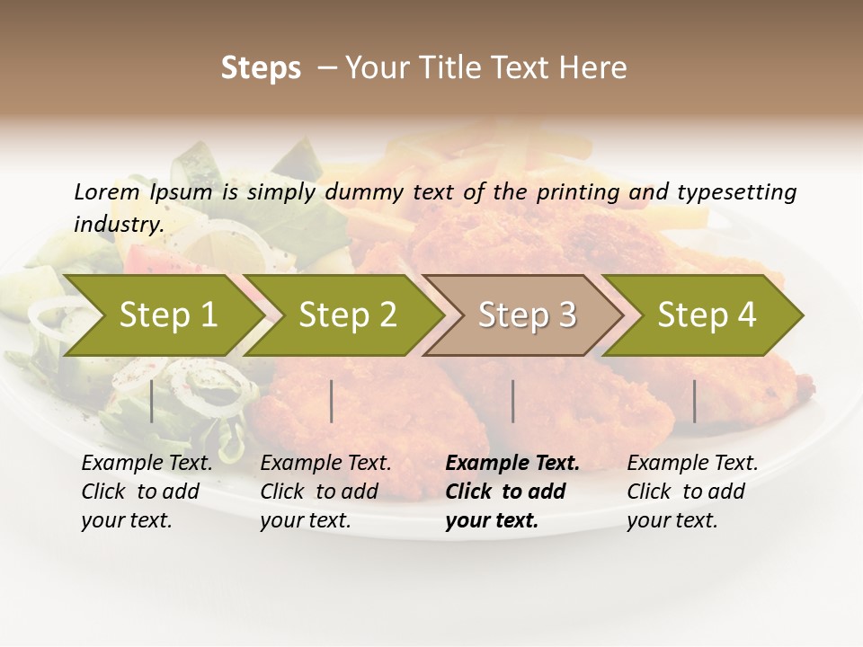 French Fries Plate Meal PowerPoint Template