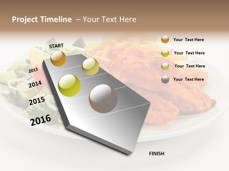 French Fries Plate Meal PowerPoint Template