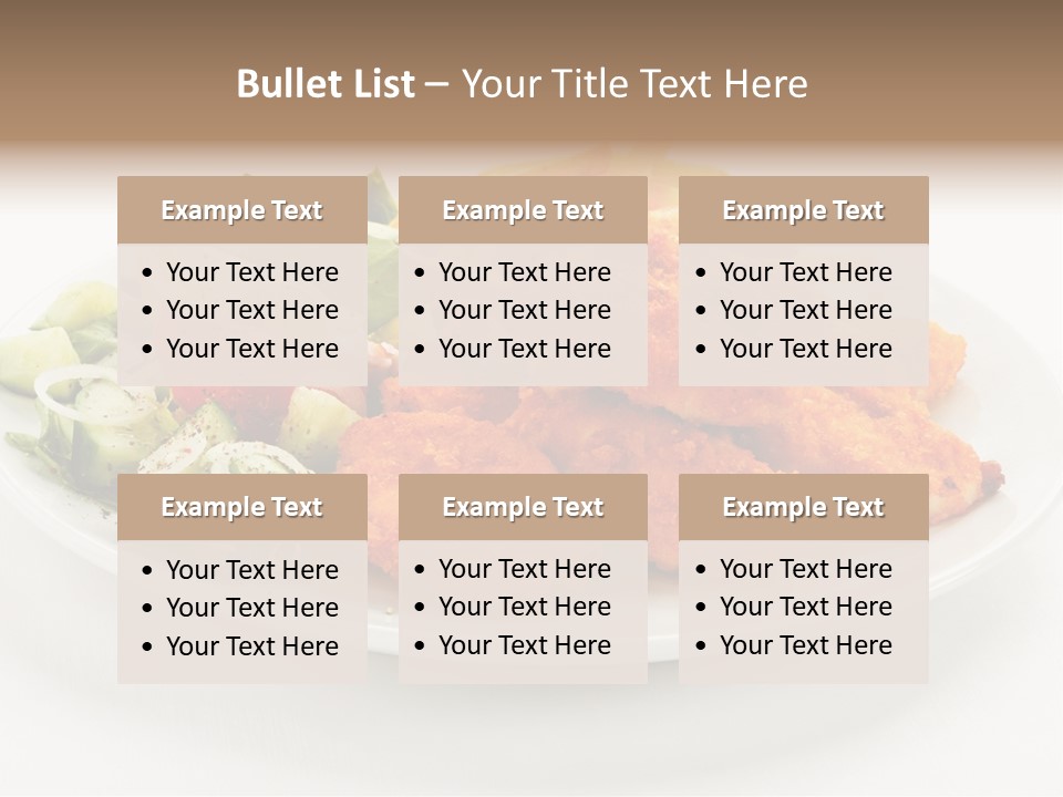 French Fries Plate Meal PowerPoint Template