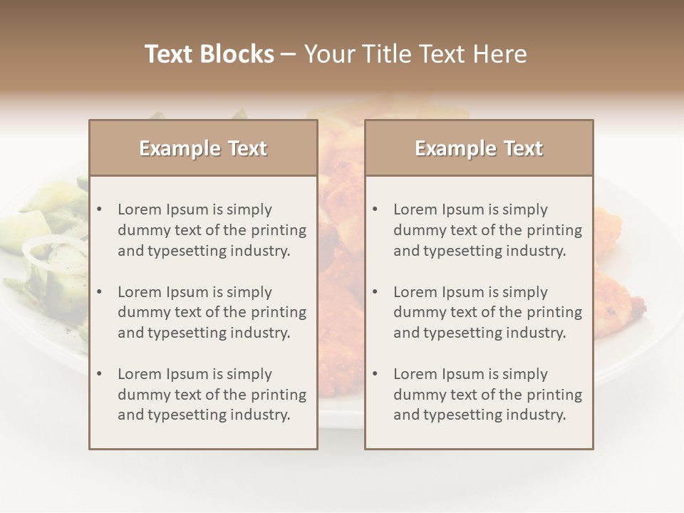 French Fries Plate Meal PowerPoint Template