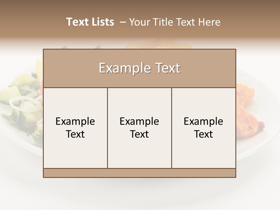 French Fries Plate Meal PowerPoint Template