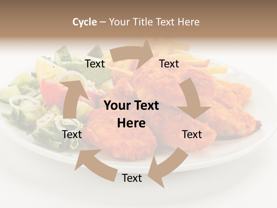 French Fries Plate Meal PowerPoint Template