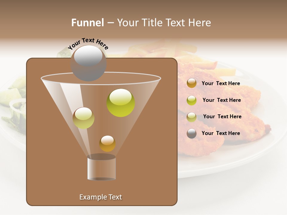 French Fries Plate Meal PowerPoint Template