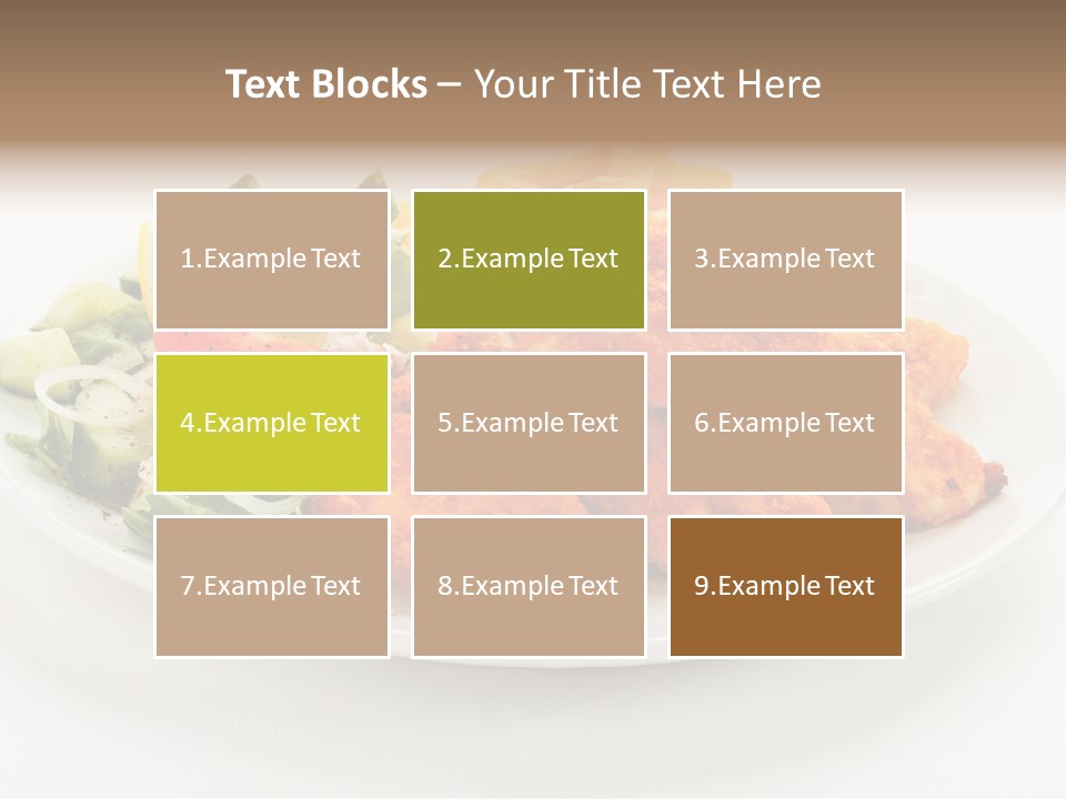 French Fries Plate Meal PowerPoint Template