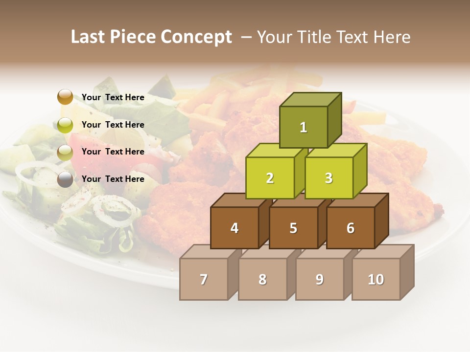 French Fries Plate Meal PowerPoint Template