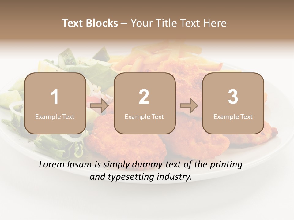 French Fries Plate Meal PowerPoint Template