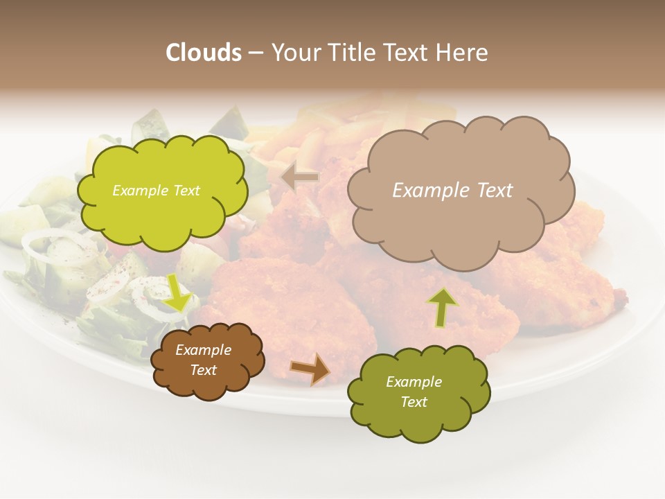 French Fries Plate Meal PowerPoint Template