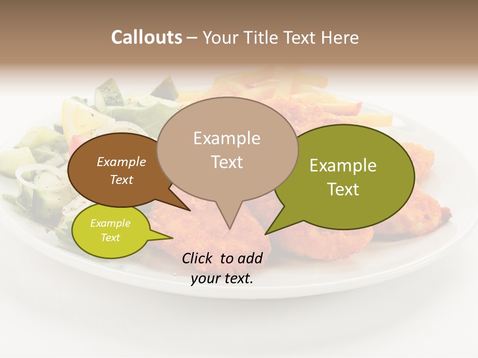 French Fries Plate Meal PowerPoint Template