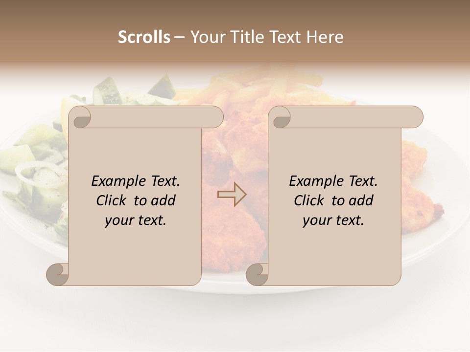 French Fries Plate Meal PowerPoint Template