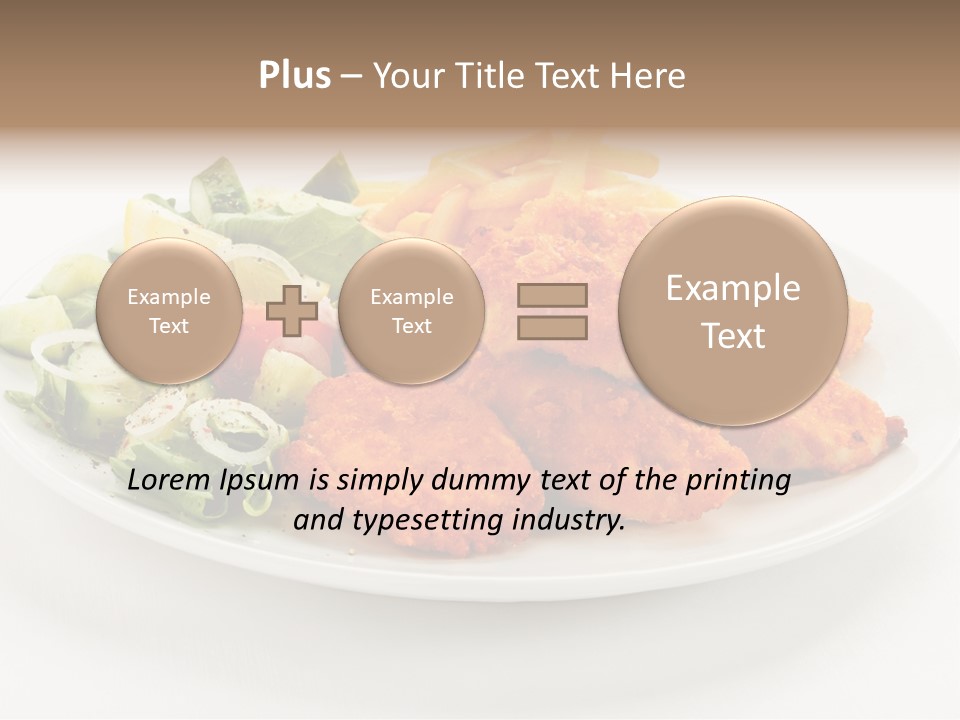 French Fries Plate Meal PowerPoint Template