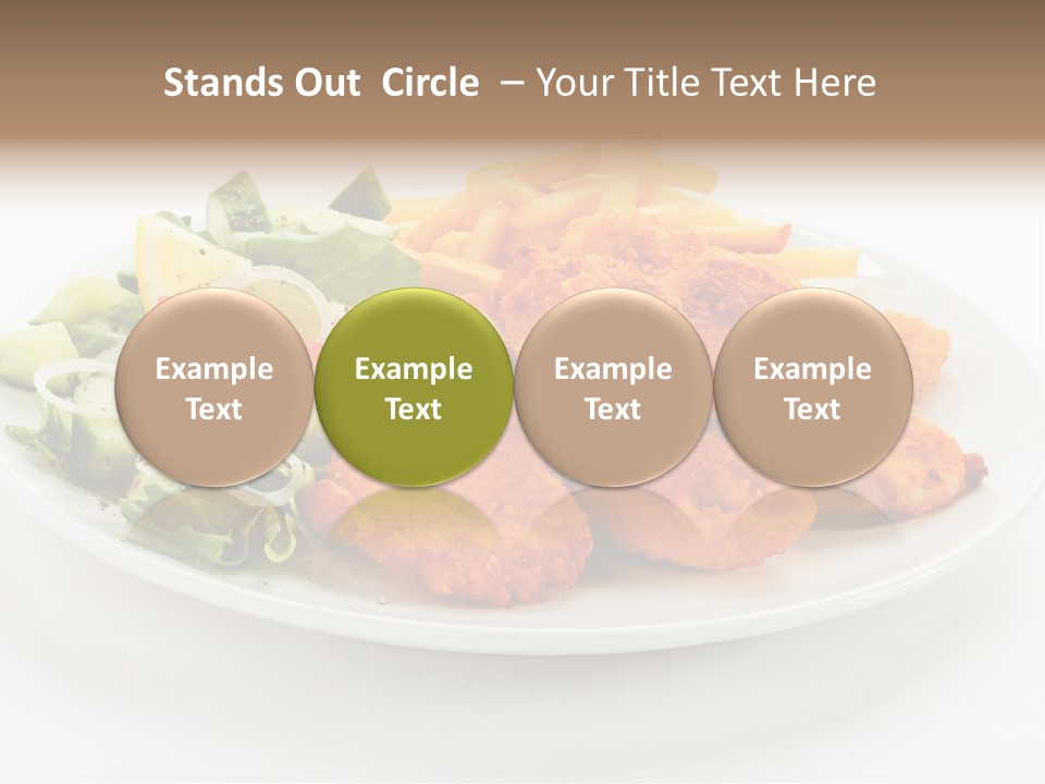 French Fries Plate Meal PowerPoint Template