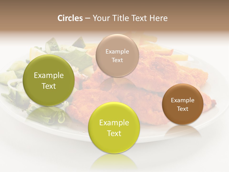 French Fries Plate Meal PowerPoint Template