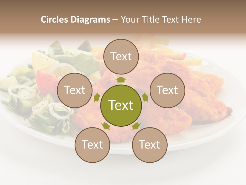 French Fries Plate Meal PowerPoint Template