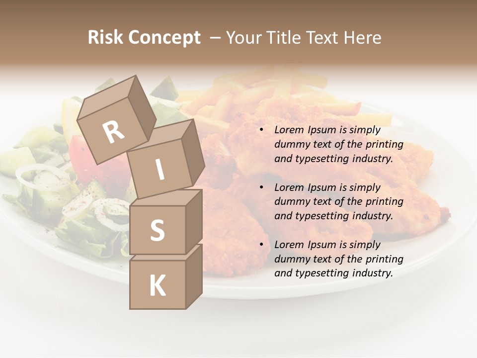 French Fries Plate Meal PowerPoint Template