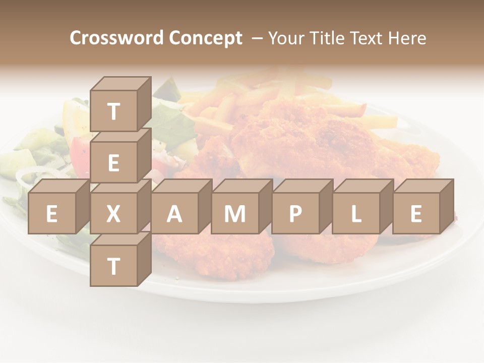 French Fries Plate Meal PowerPoint Template