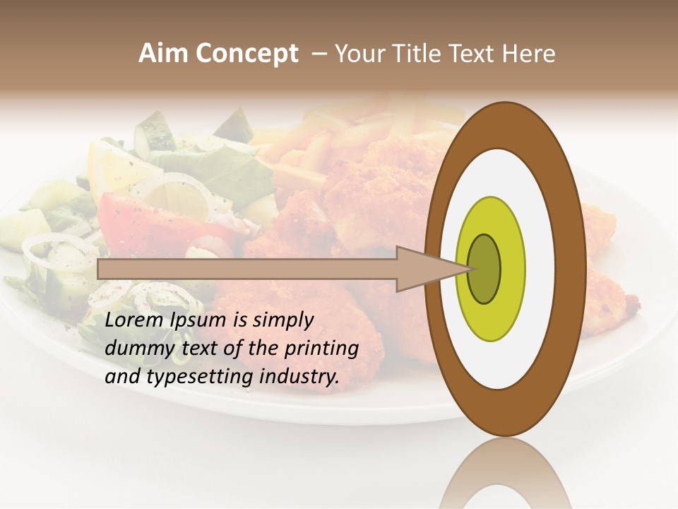 French Fries Plate Meal PowerPoint Template