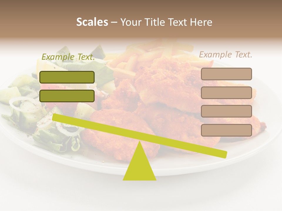 French Fries Plate Meal PowerPoint Template