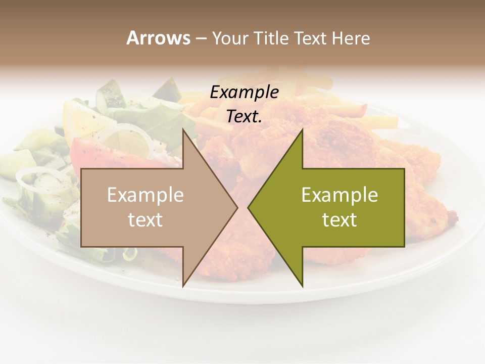 French Fries Plate Meal PowerPoint Template