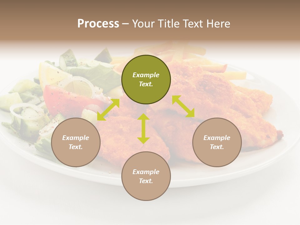 French Fries Plate Meal PowerPoint Template