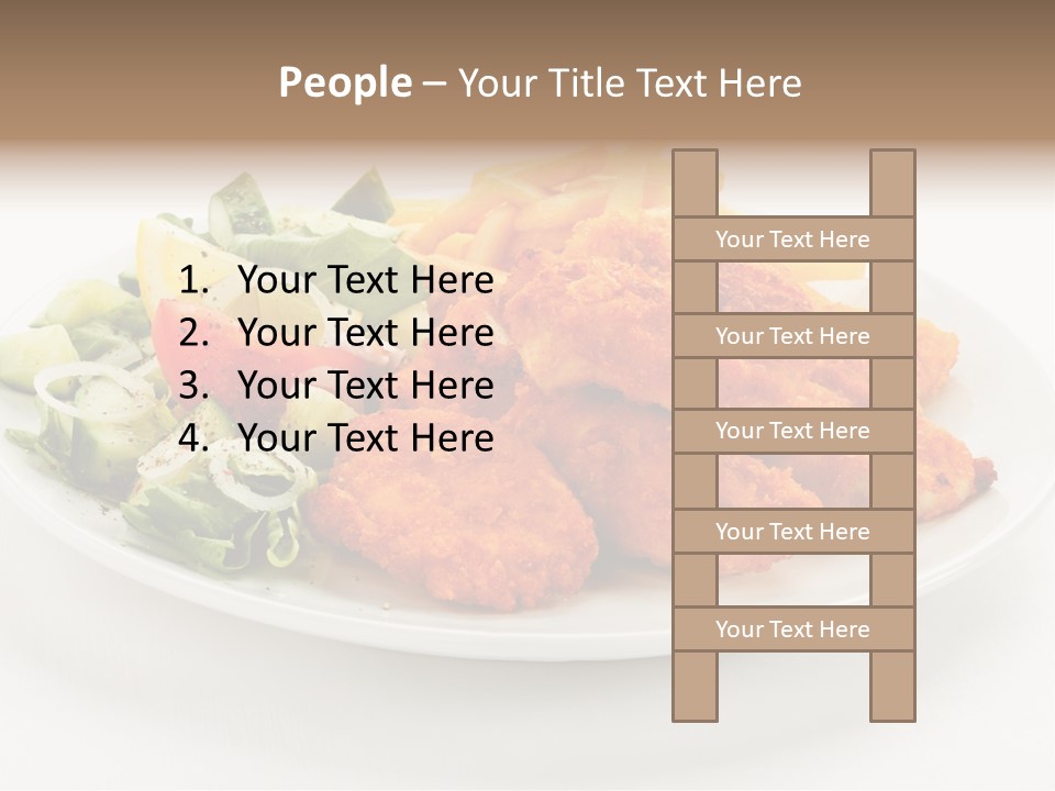 French Fries Plate Meal PowerPoint Template