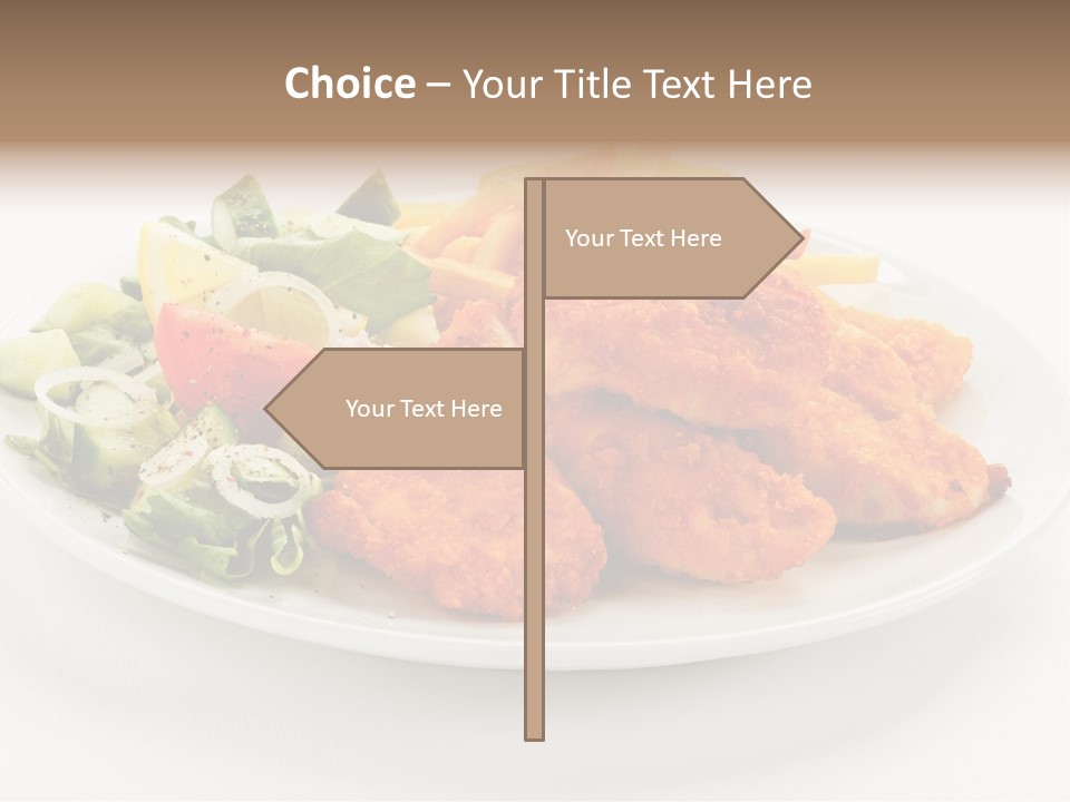 French Fries Plate Meal PowerPoint Template