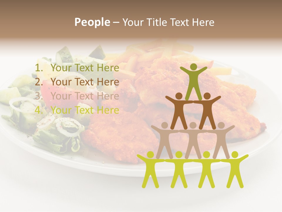 French Fries Plate Meal PowerPoint Template
