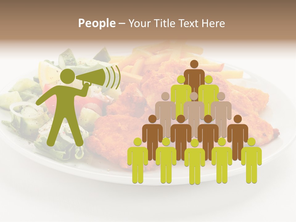 French Fries Plate Meal PowerPoint Template