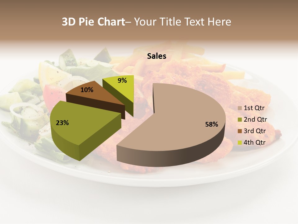 French Fries Plate Meal PowerPoint Template