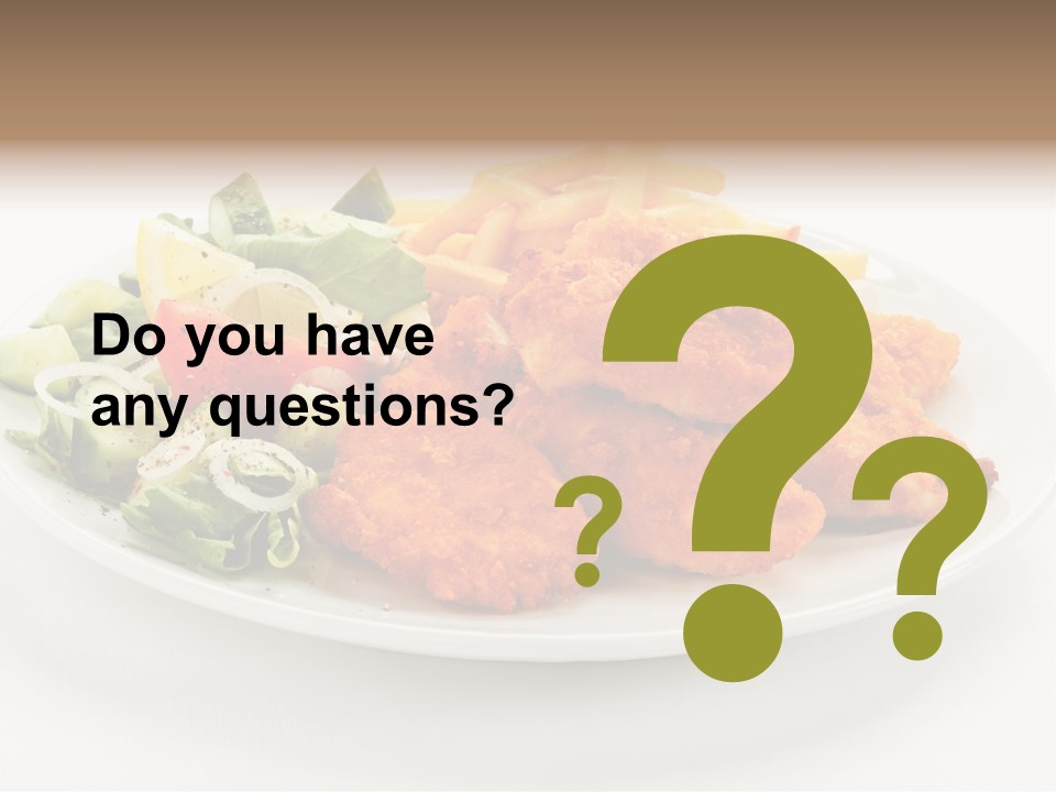 French Fries Plate Meal PowerPoint Template