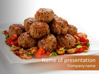 Delicious Dinner Close Up PowerPoint Template