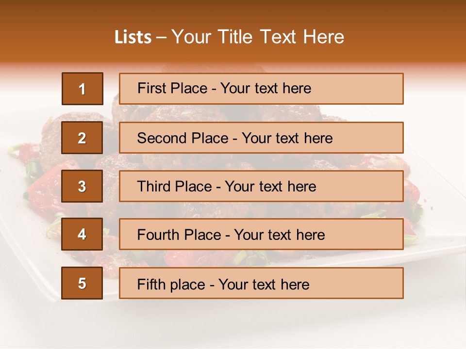 Delicious Dinner Close Up PowerPoint Template