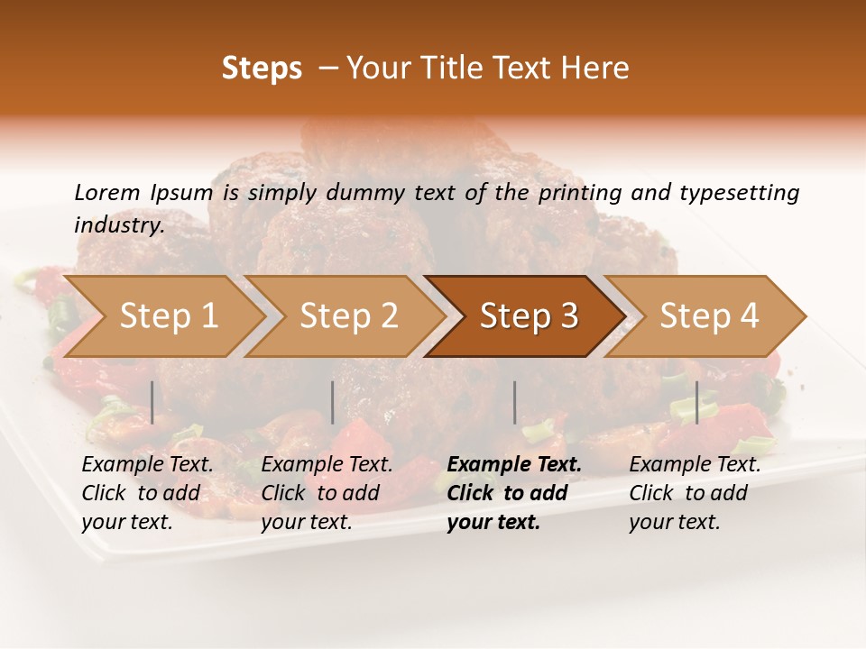 Delicious Dinner Close Up PowerPoint Template