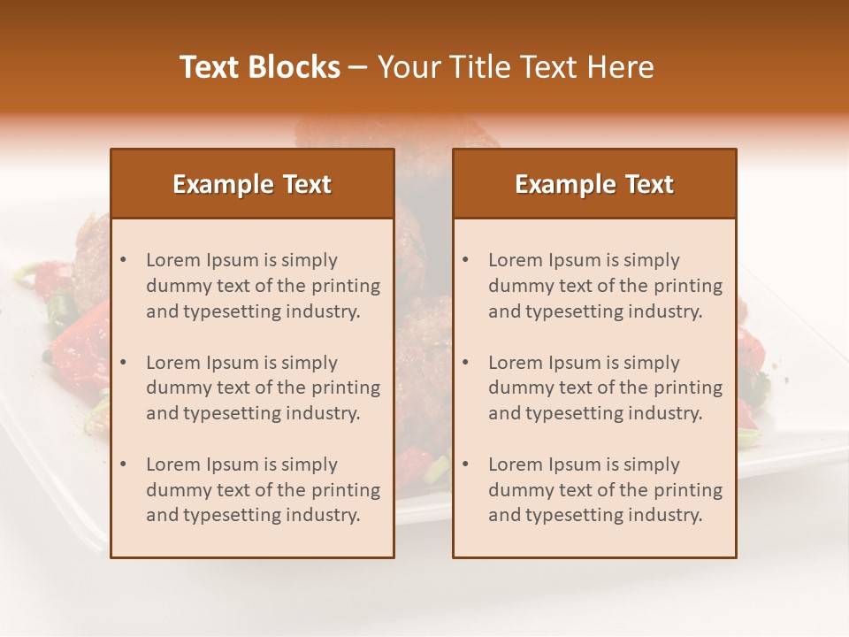 Delicious Dinner Close Up PowerPoint Template