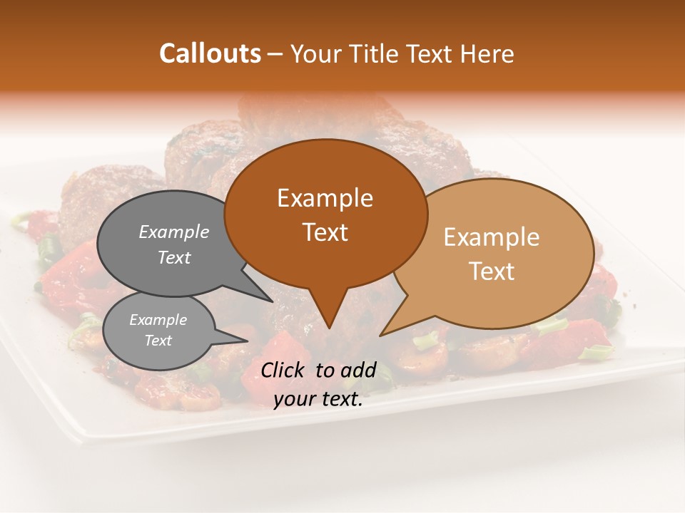 Delicious Dinner Close Up PowerPoint Template