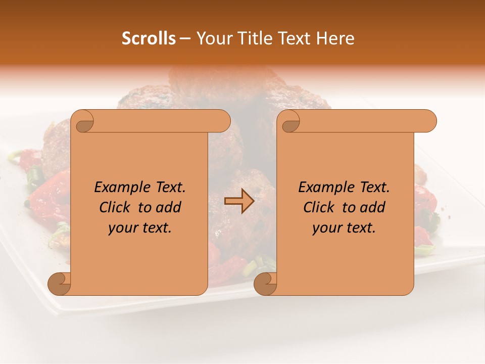Delicious Dinner Close Up PowerPoint Template