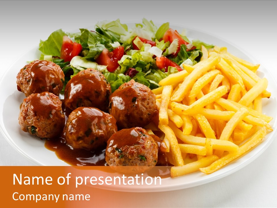 Beef Grilled Appetiser PowerPoint Template